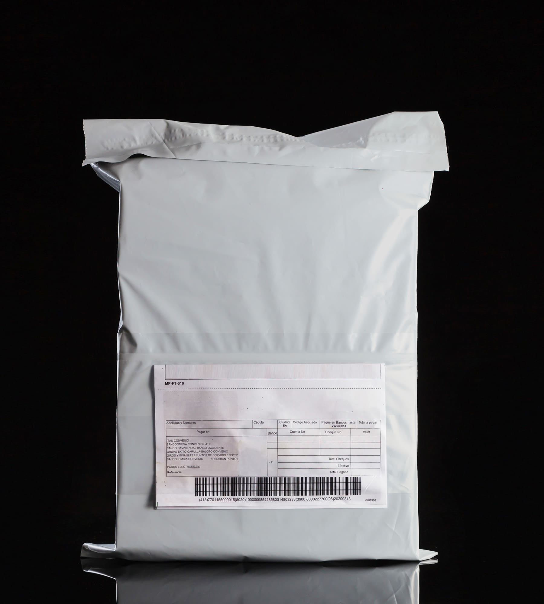 Bolsas para envío biodegradables blancas impresas con tu diseño 